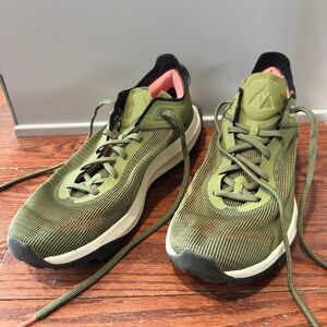 Vasque Olive Green and Pink Men's Trail Running Sneakers